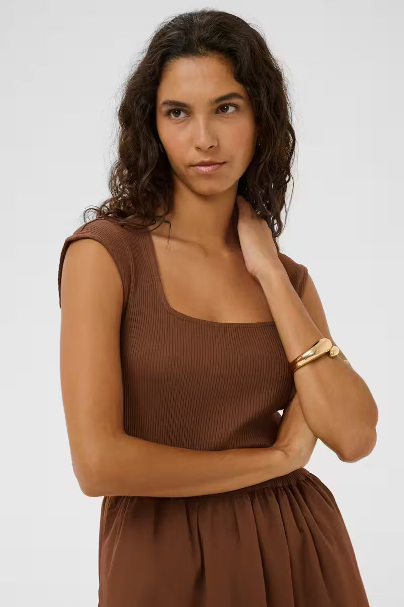 Bruine jurk Simone Febe Soaked In Luxury