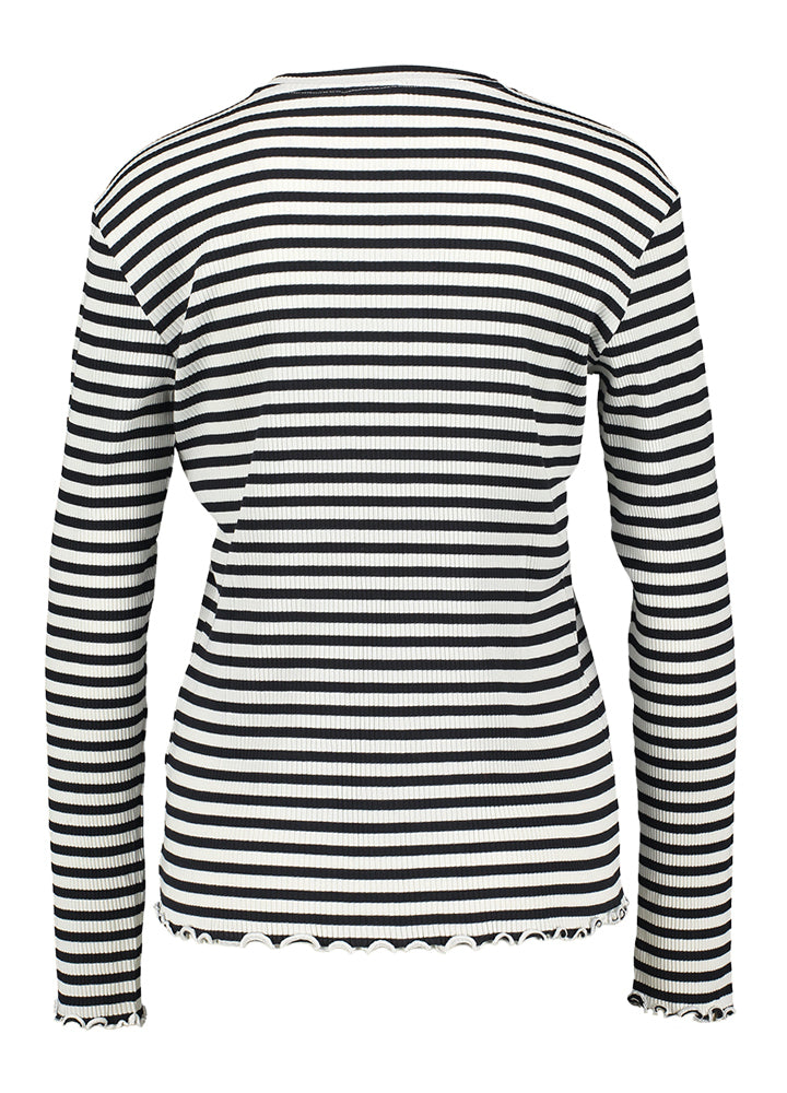 Pull rayé noir et blanc Vithessa Vila