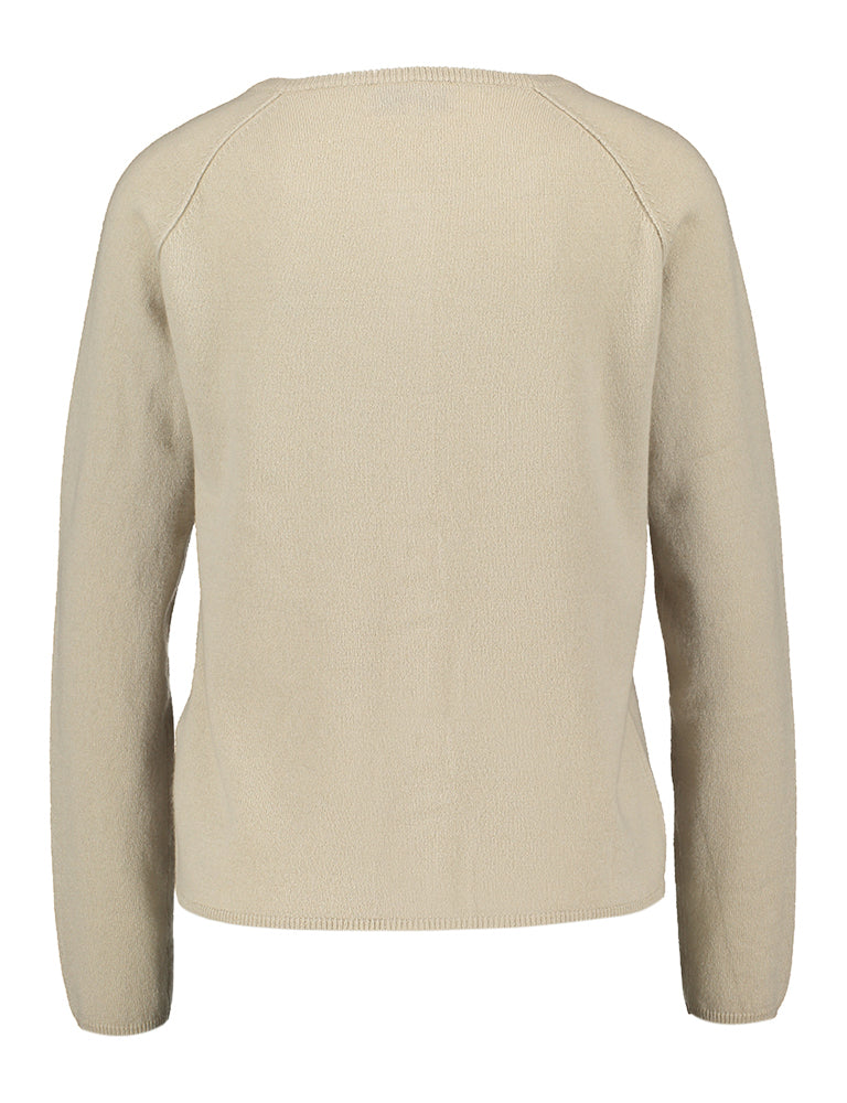 Gilet en laine beige Rosemonde