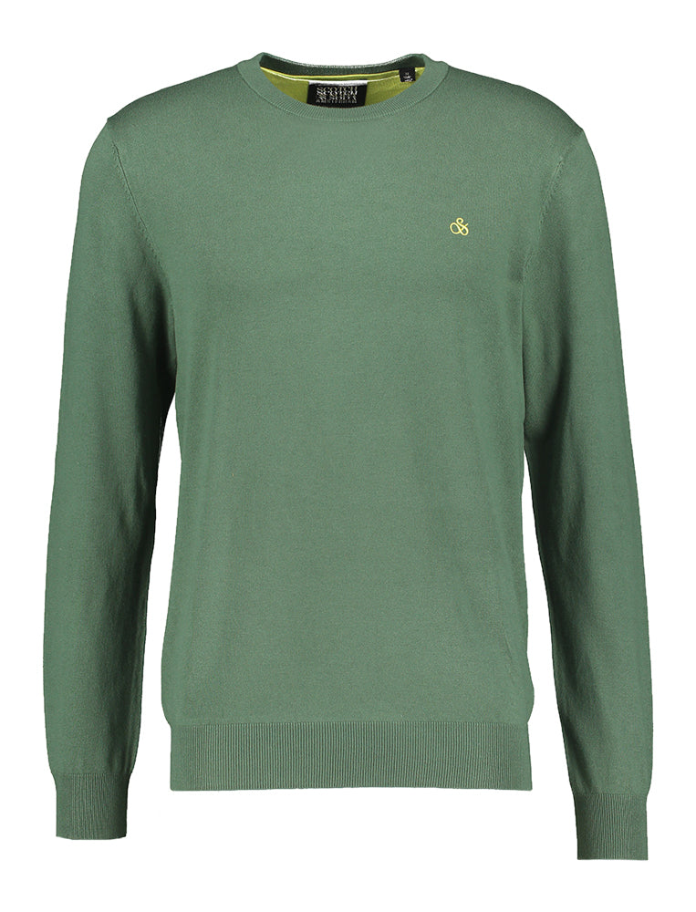 Polo vert avec logo vert clair de la marque Scotch & Soda