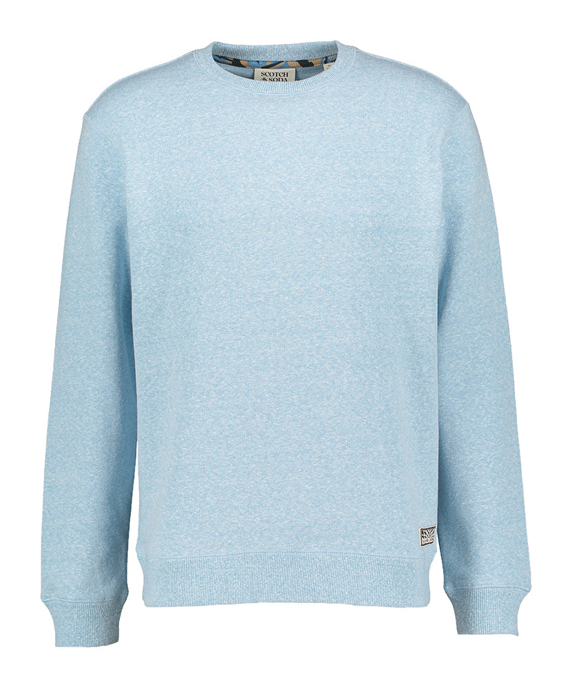 Lichtblauwe trui met ronde hals Scotch & Soda