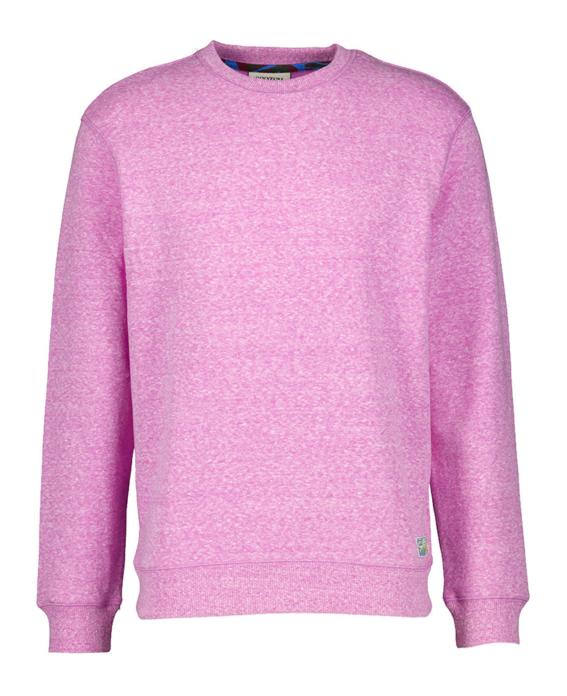 Pull en coton violet à col rond Scotch & Soda