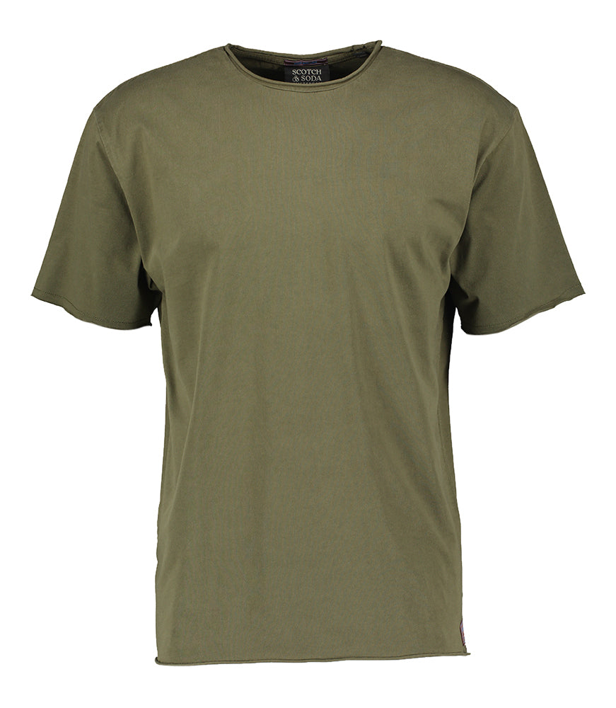 T-shirt classique vert à manches courtes Scotch&Soda