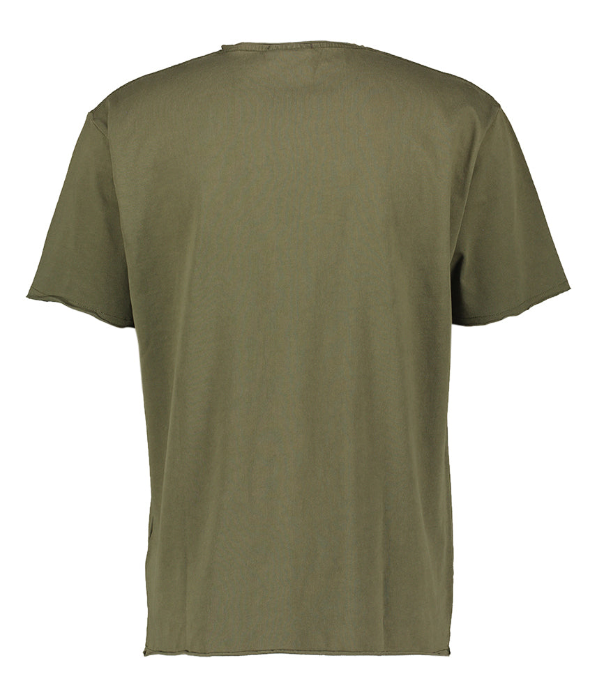 Classic green t-shirt met korte mouwen Scotch&Soda
