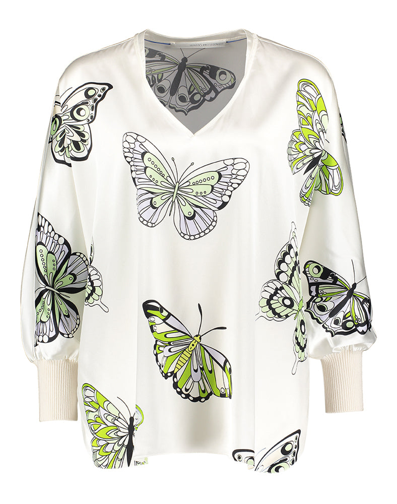 Chemisier blanc à papillons Herzen's