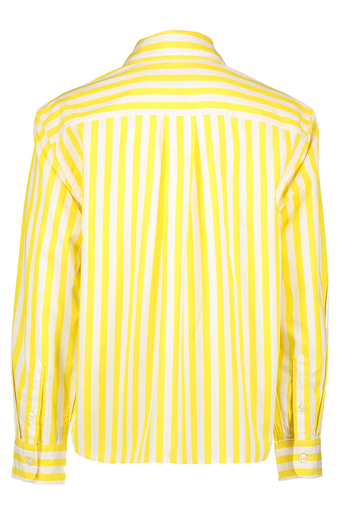 Geel en wit gestreept hemdblousje Ralph Lauren