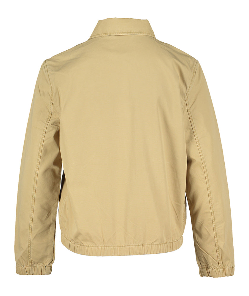 Beige vestje met donkerblauw merklogo Ralph Lauren