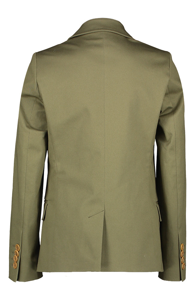 Donkergroene blazer met bruine knoopsluiting Communie Scapa