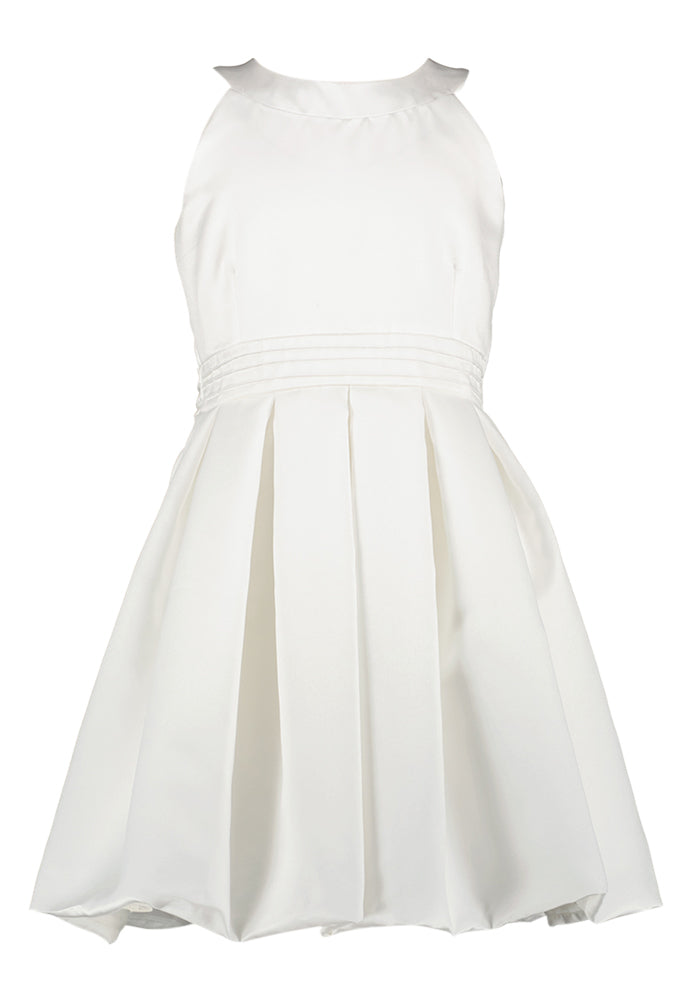 Wit jurkje in satijnlook Diamante Blu