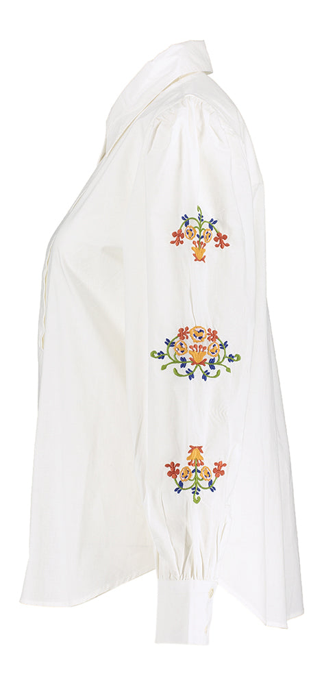 Witte bloes met bloemenprint Cadence Desires