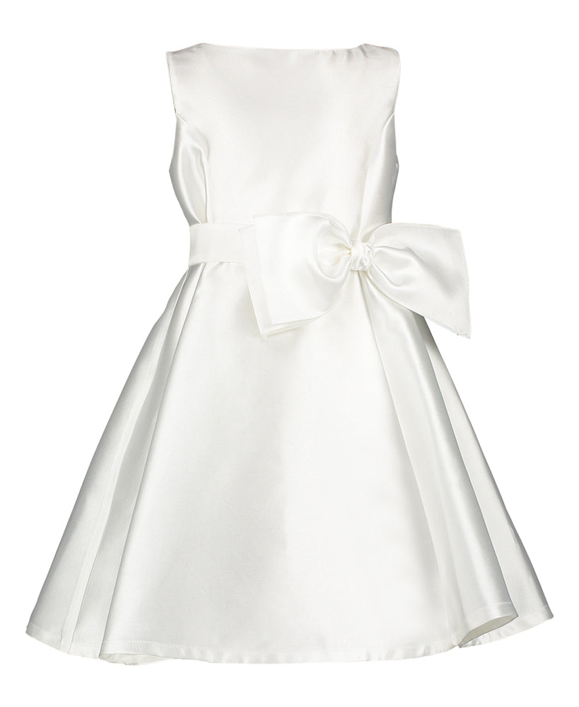 Witte jurk met strik Communie Miss Leod