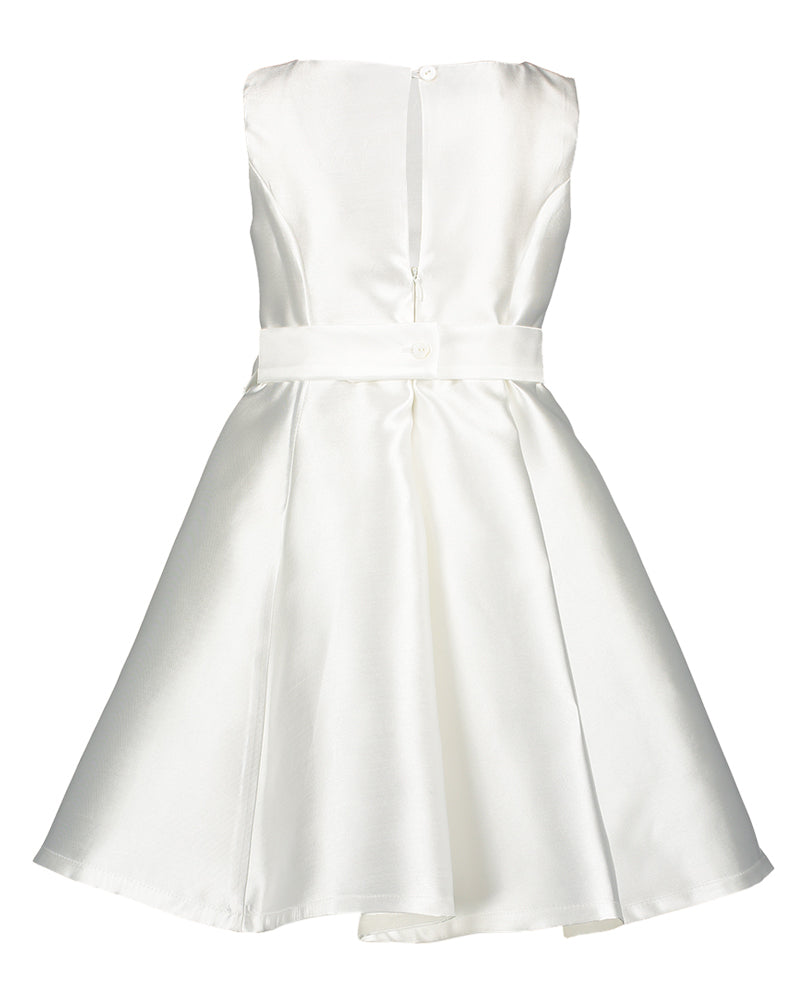 Robe blanche avec nœud Communion Mademoiselle Leod
