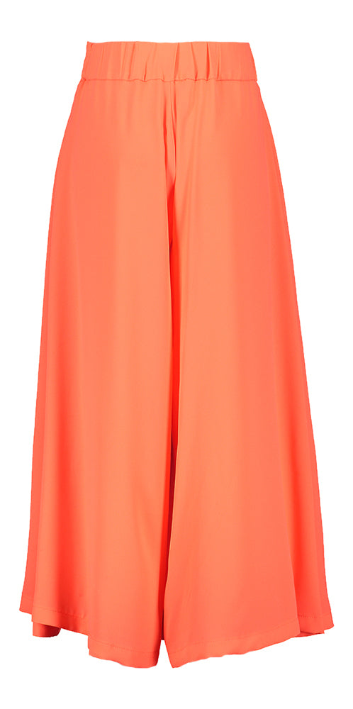 Pantalon large orange fluo Klaartje Blue Bay