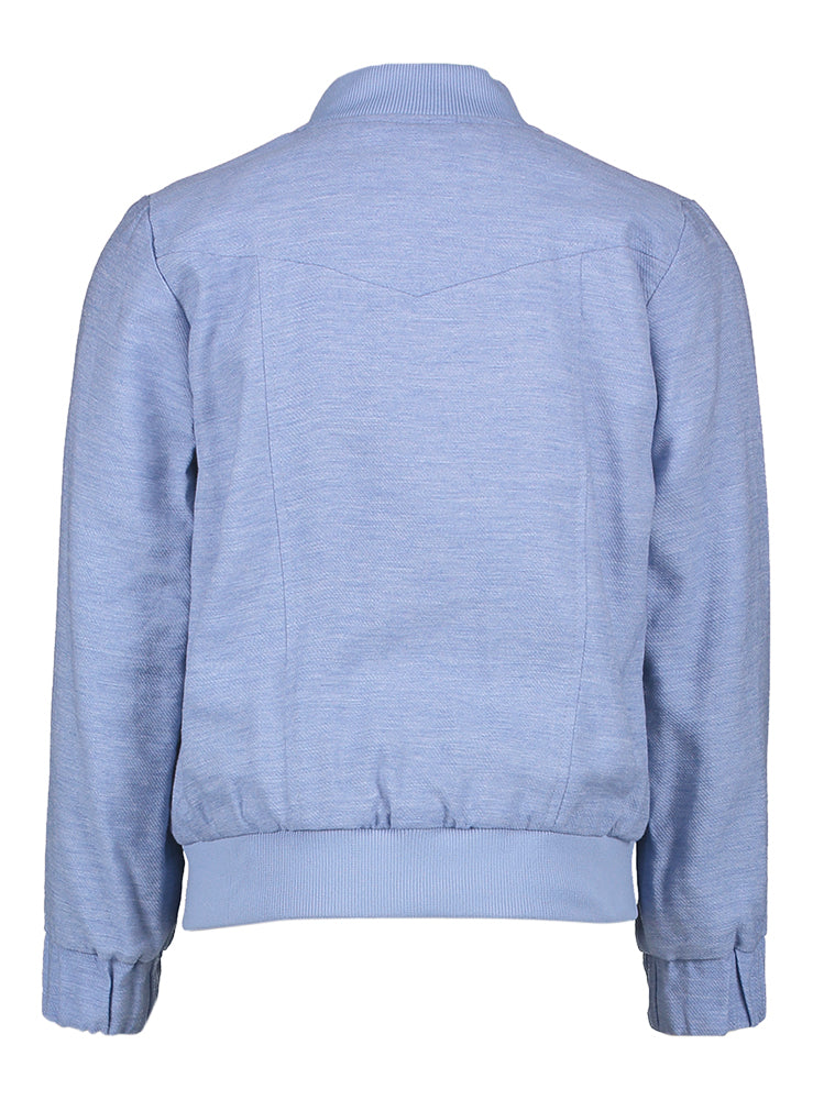 Blauwe vest met rits Voss Blue Bay