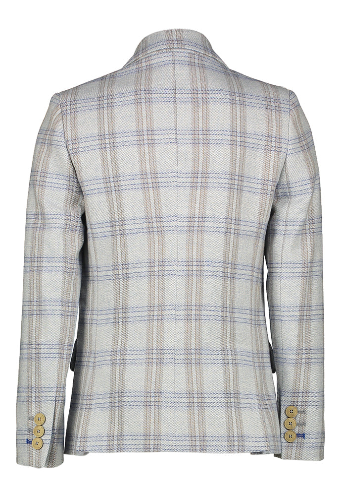 Geruiten grijze blazer Blake D-Luxe