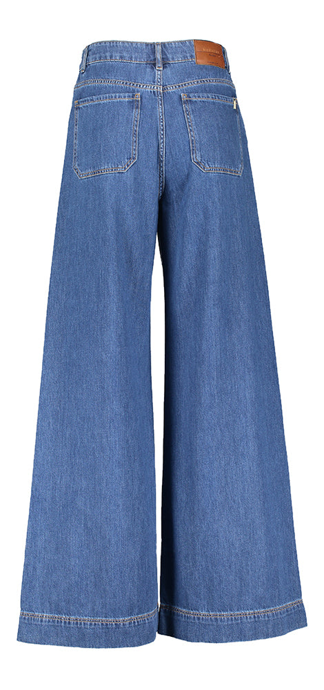 Donkerblauwe wide fit jeans Vega Max Mara