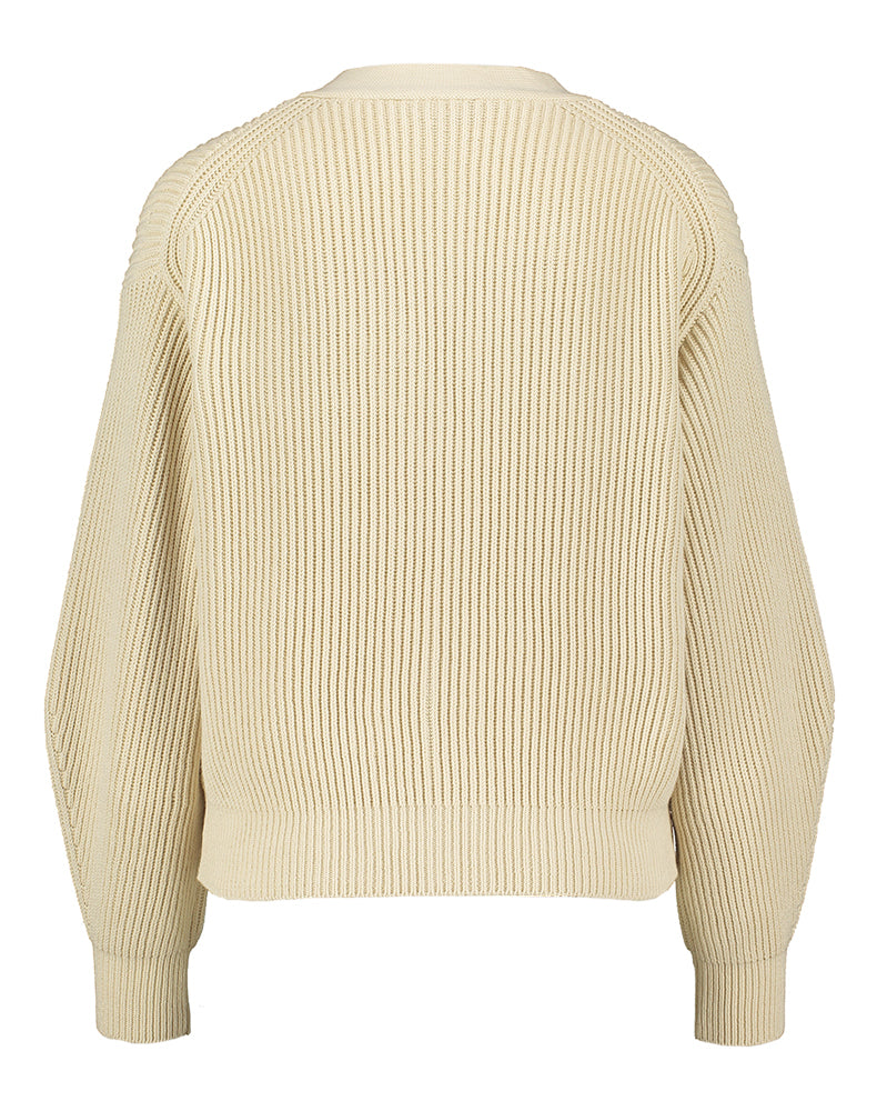 Beige gebreide cardigan met knopen Nirvana Max Mara