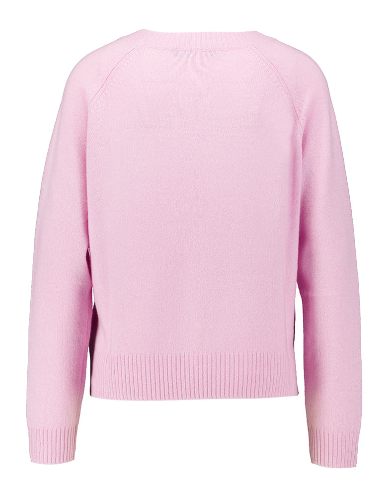 Pull Tago Max Mara Weekend en cachemire rose à col rond