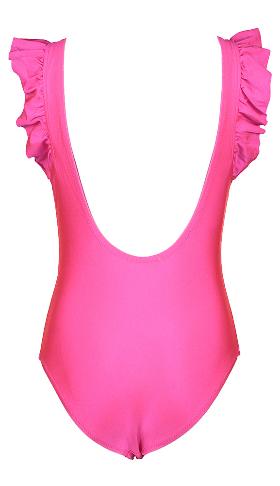 Maillot de bain rose fluo Billieblush