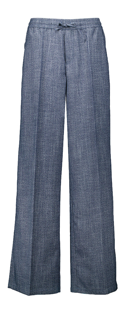 Jeansblauw kleurige wijde broek Jules Ame