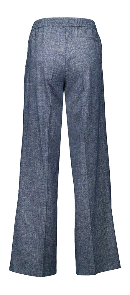 Jeansblauw kleurige wijde broek Jules Ame