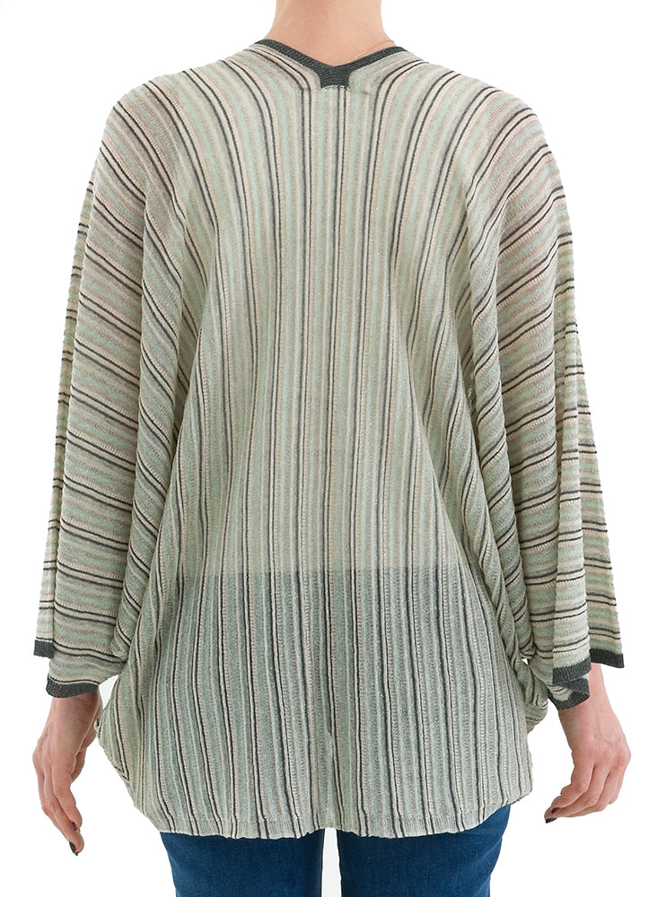 Gilet multicolore à fils pailletés Marambaia Momoni