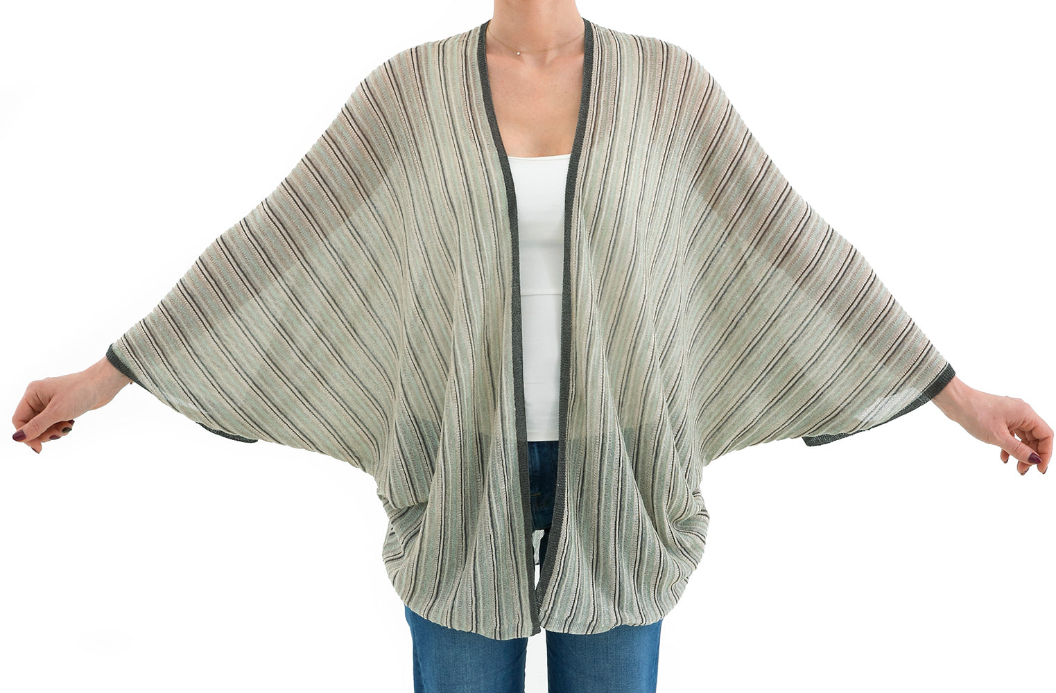 Multicolor gilet met glitterdraad Marambaia Momoni