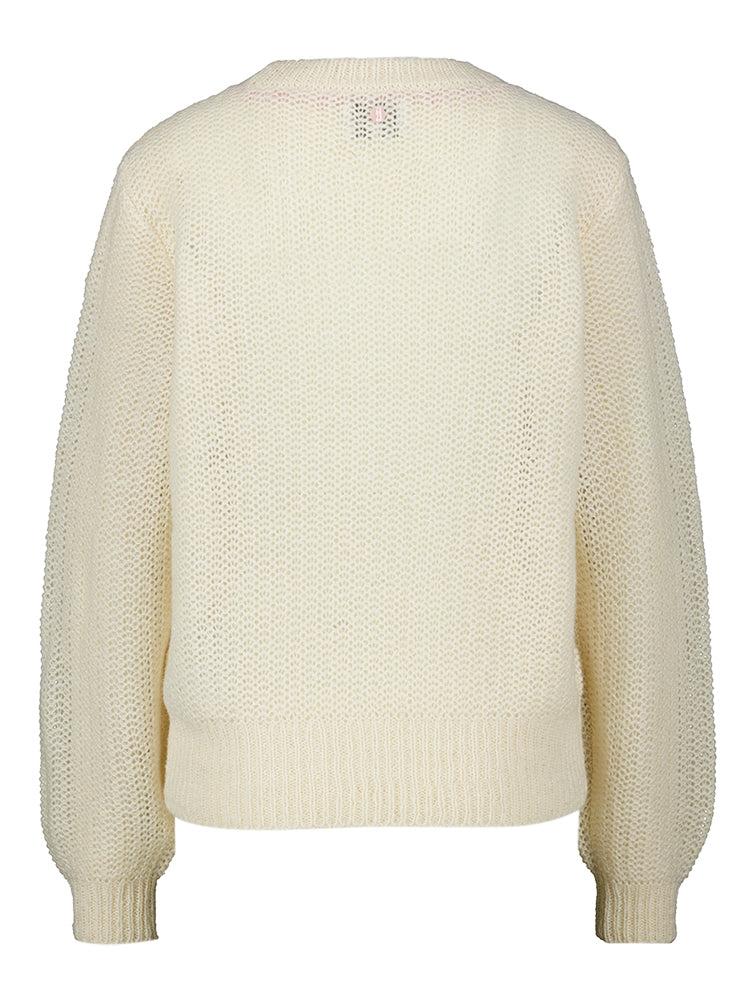 Pull beige en maille Sidal Numph