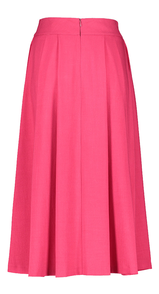 Fushia rok met plooien en zakken Ruby Oscar