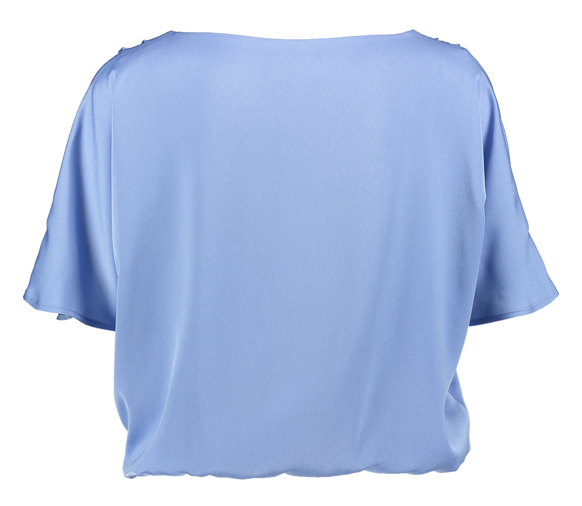 Blauwe bloes met elastiek Oscar