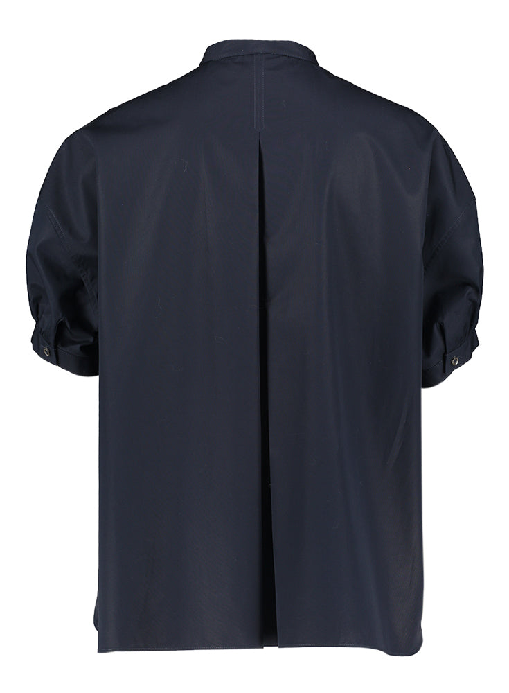 Blouse noire oversize en coton Aspesi