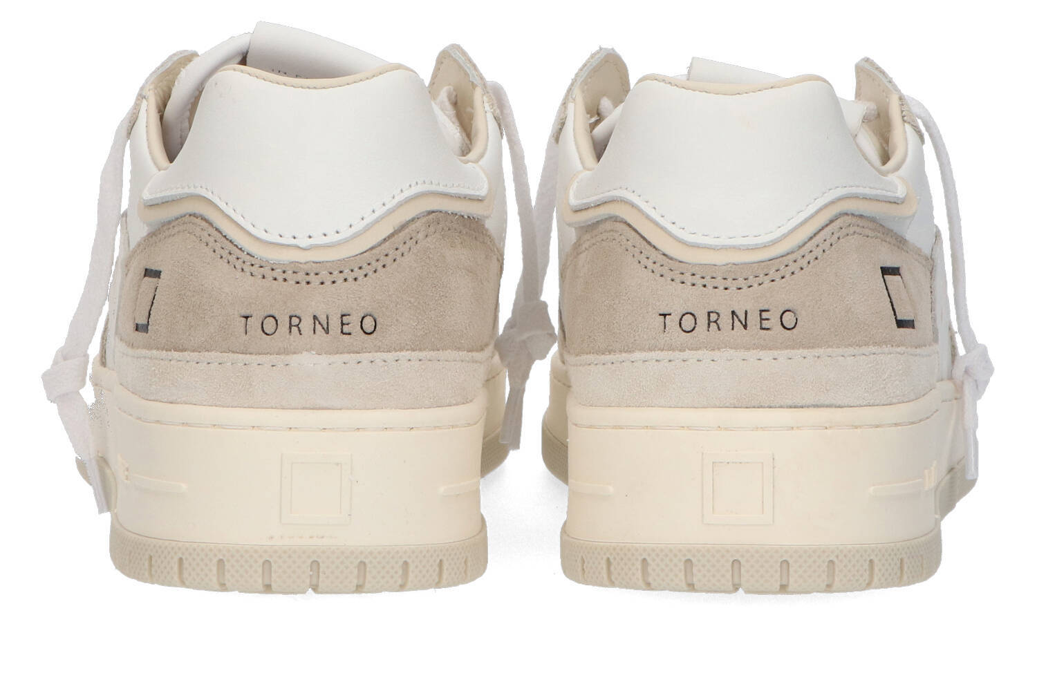 Baskets basses blanches/beige Torneo Pure DATE