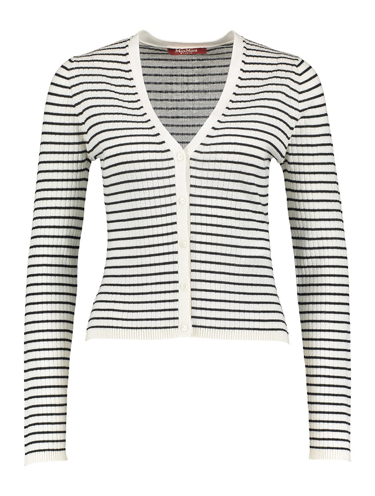 Zwart wit gestreepte gilet Trieste Max Mara