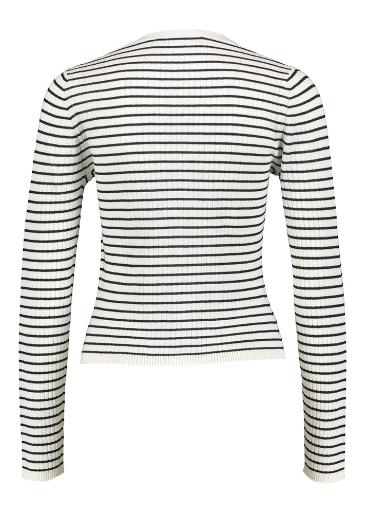 Zwart wit gestreepte gilet Trieste Max Mara