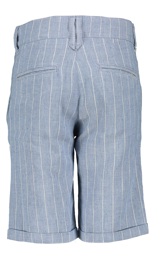 Short en lin rayé bleu clair Dune D-Lux