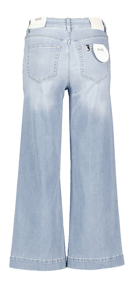 Lichtblauwe cropped flare jeans Liu Jo