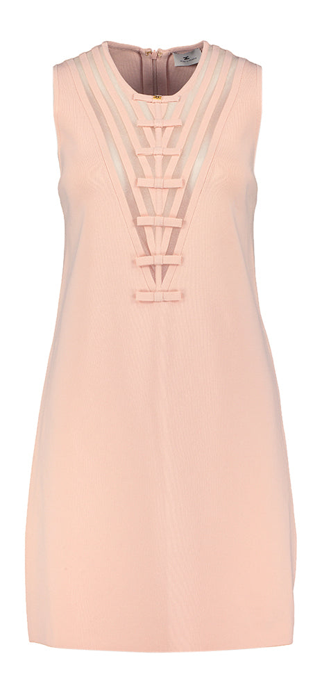 Lichtroze mouwloze jurk Elisabetta Franchi