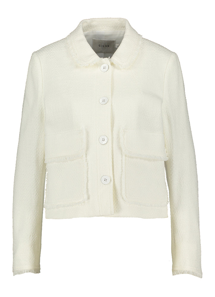 Wit gekleed jasje Winch Gigue