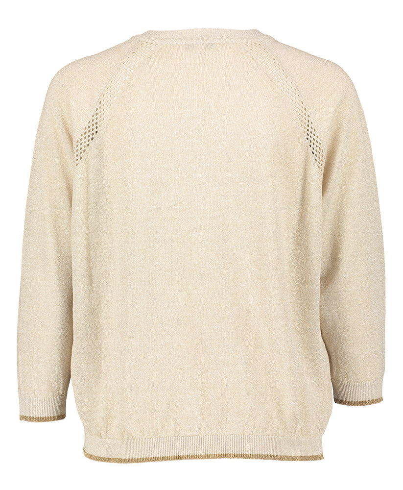 Goudkleurige pull met detail Libro Gigue
