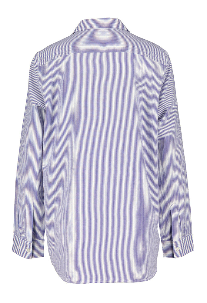 Blauw en wit gestreepte katoenen blouse Dim Vanessa Bruno