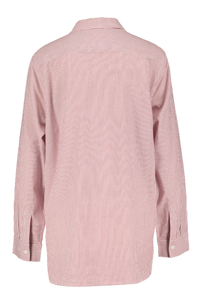 Bordeaux en wit gestreepte katoenen blouse Dim Vanessa Bruno