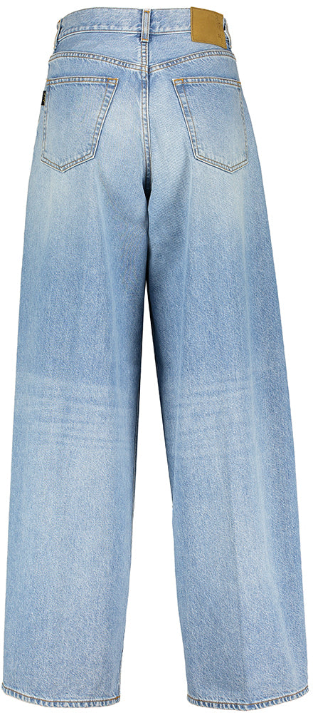 Jean ample bleu turquoise Bethany Haikure