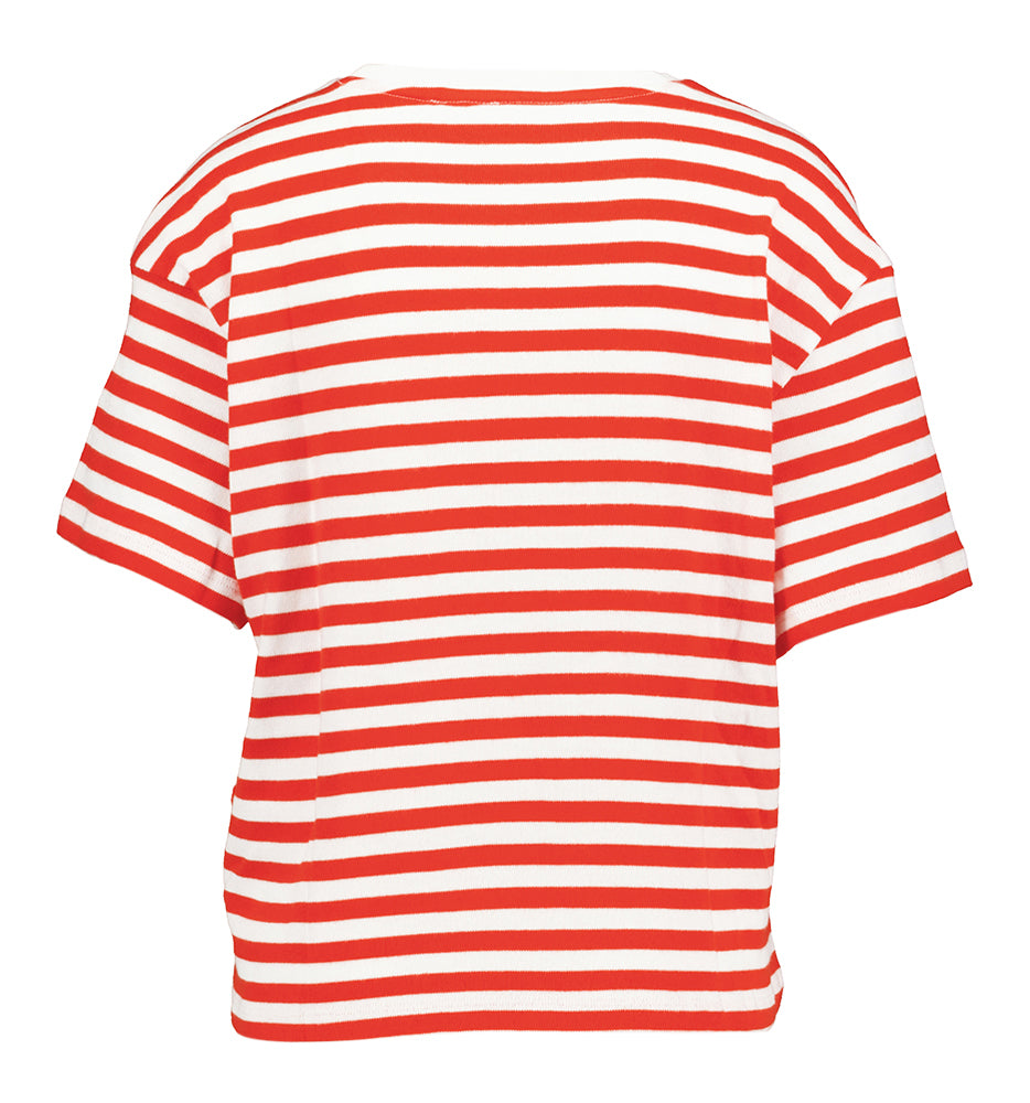 Pull rayé rouge et blanc Kemba Bahara MSCH