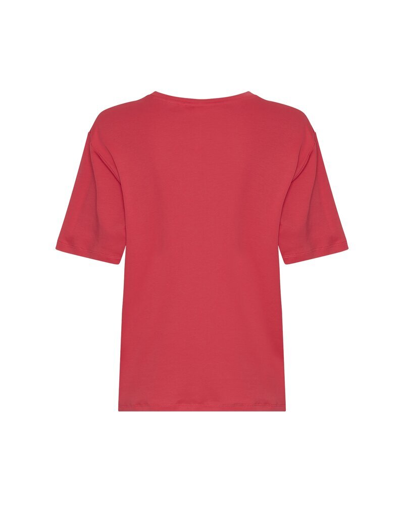 Rode t-shirt met logo Melea Icon
