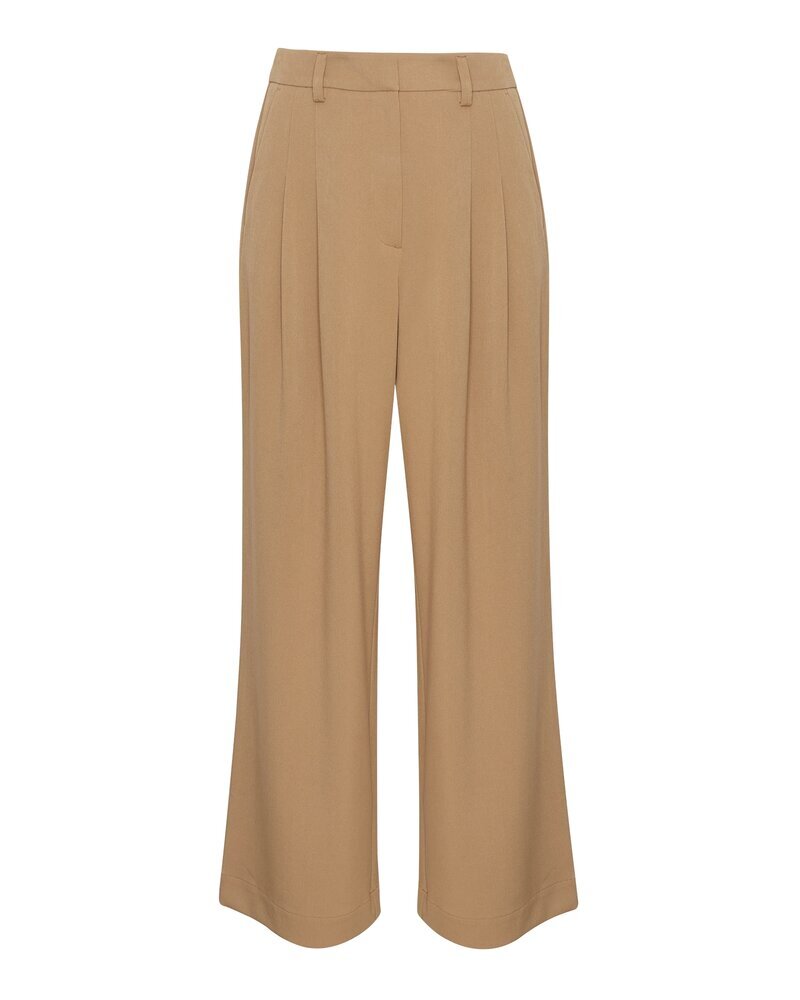 Bruingroene wijde broek Henrika MSCH Copenhagen