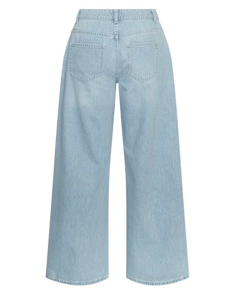 Lichtblauwe relaxed jeans Ingrid MSCH
