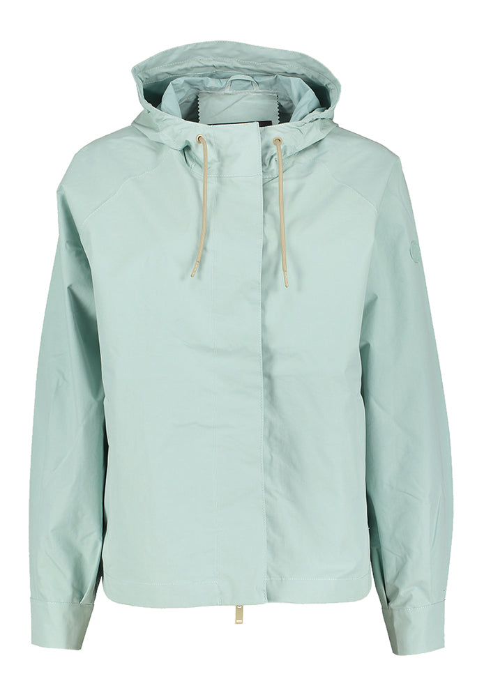 Blauwe zomerjas met rits en kap Dhuda Tanta