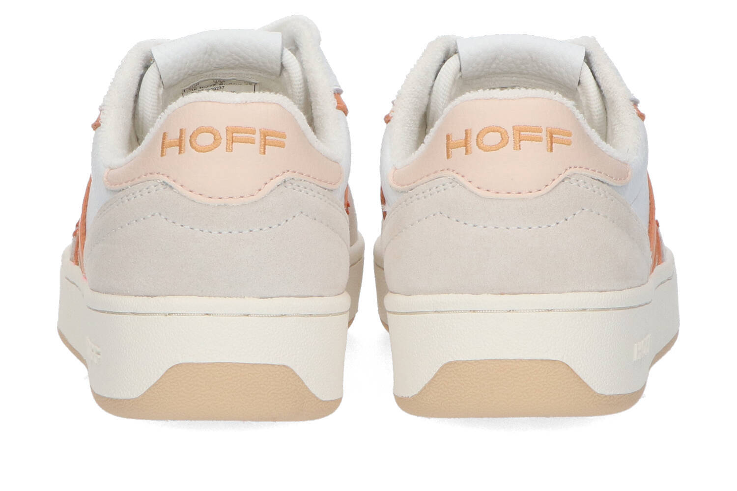 Witte lage sneakers met oranje detail Korai Square Hoff