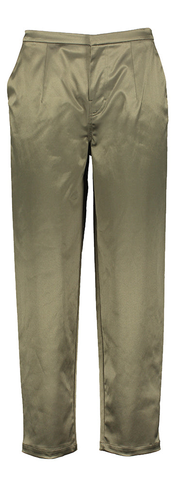 Kaki groene geklede broek Paulina Collectors Club