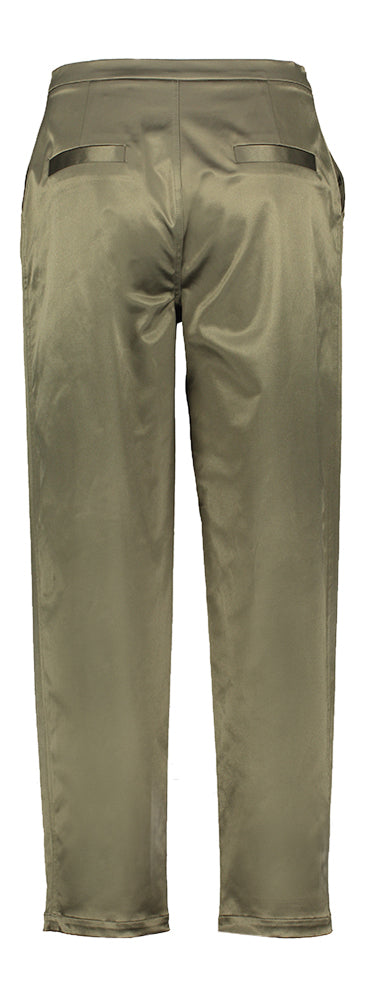 Kaki groene geklede broek Paulina Collectors Club